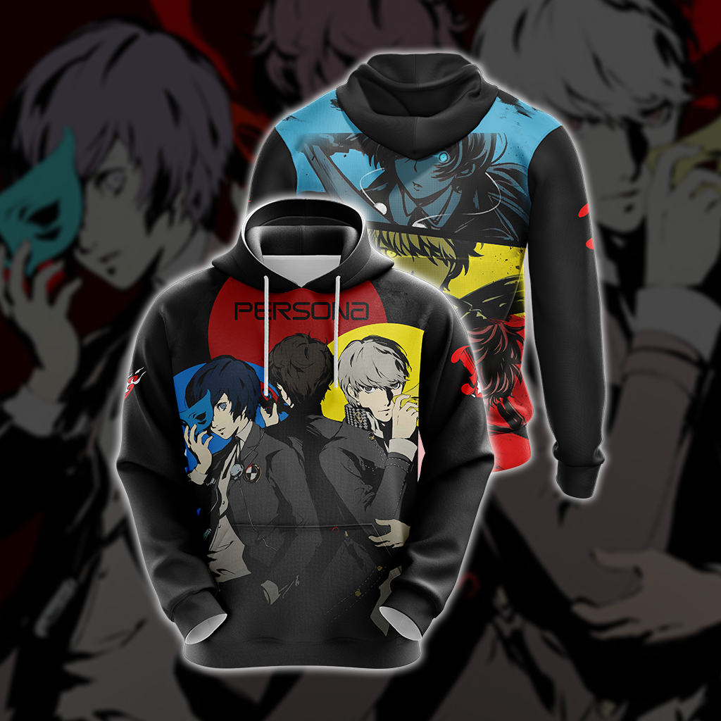 Persona 3, 4, 5 Protagonists Unisex 3D T-shirt Hoodie