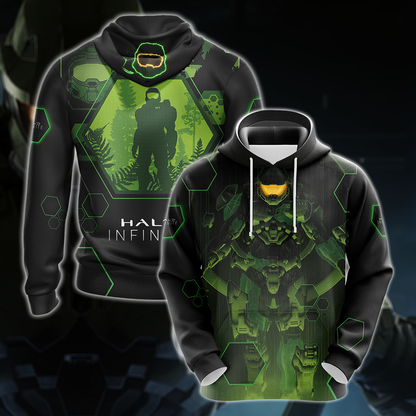 Halo Infinite Unisex 3D T-shirt Zip Hoodie Pullover Hoodie Hoodie