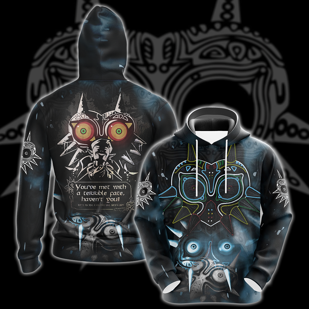 The Legend of Zelda Majora's Mask You've met with a terrible fate - Haven't you? -All Over Print T-shirt Tank Top Zip Hoodie Pullover Hoodie Hoodie