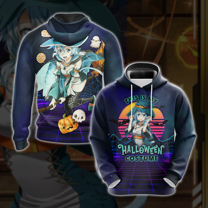 This is my Halloween Costume Sinon Sword Art Online All Over Print T-shirt Zip Hoodie Pullover Hoodie Hoodie