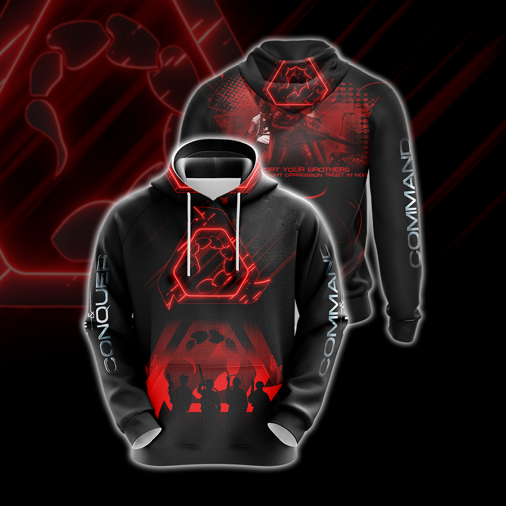 Command & Conquer - Brotherhood of Nod Unisex 3D T-shirt Hoodie