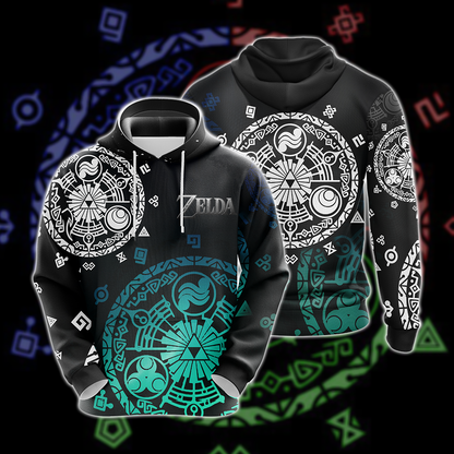 The Legend of Zelda - The Gate Of Time Symbol Unisex 3D T-shirt Hoodie