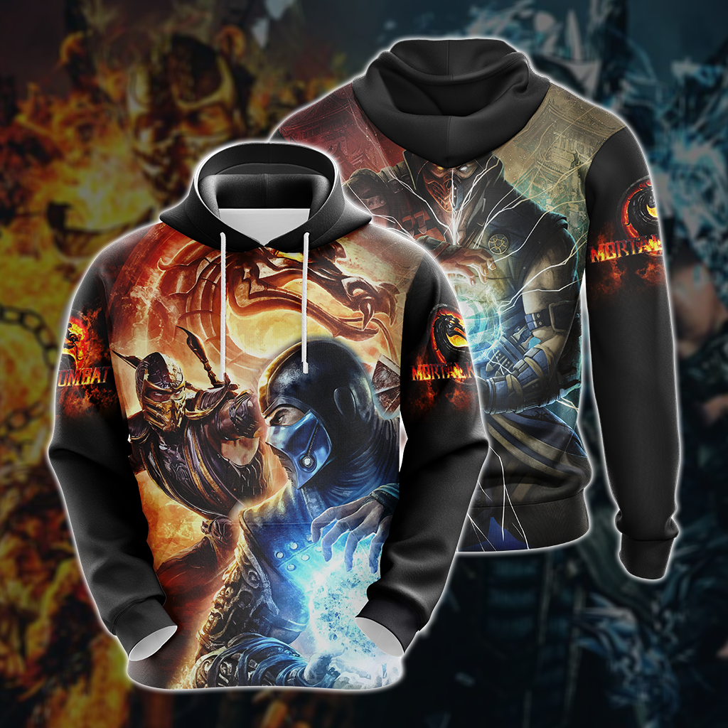 Mortal Kombat Scorpion vs Sub-Zero 3D T-shirt Hoodie
