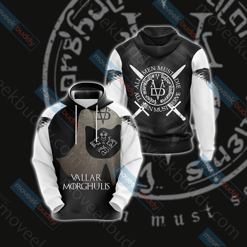Game Of Thrones - Valar Morghulis Unisex 3D T-shirt Hoodie