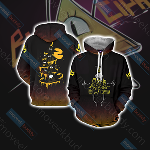 Gravity Falls - Bill Cipher Wheel New Version Unisex 3D T-shirt Hoodie S 