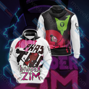 Invader ZIM Unisex 3D T-shirt Hoodie S 