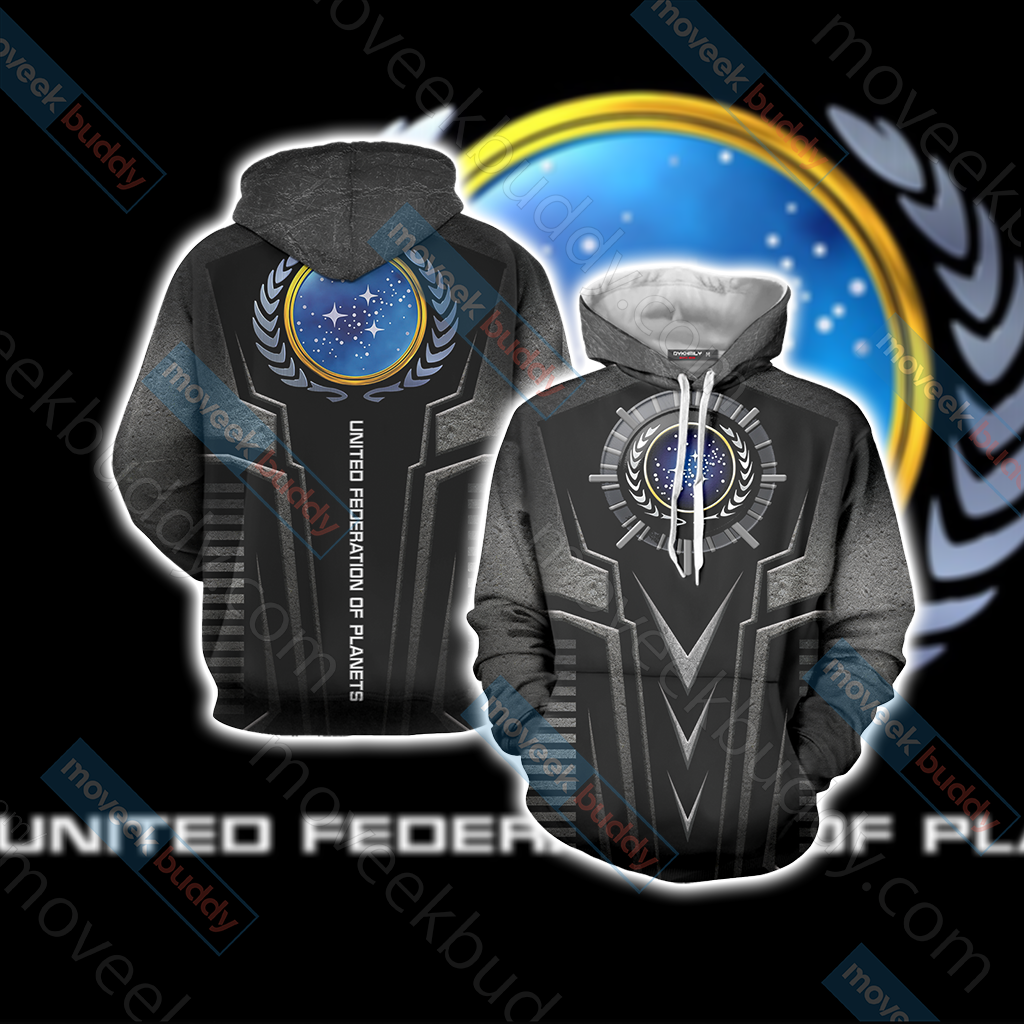 Star Trek - United Federation of Planets Logo Unisex 3D T-shirt Hoodie