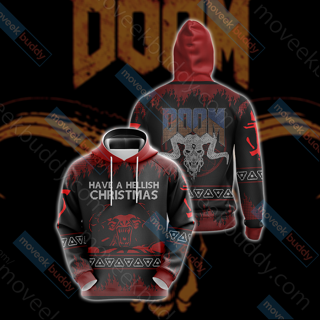 Doom Knitting Style Unisex 3D T-shirt Hoodie