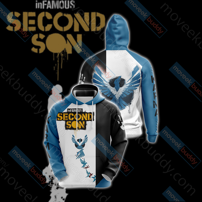 Infamous: Second Son - Karma Symbol Unisex 3D T-shirt Hoodie S 