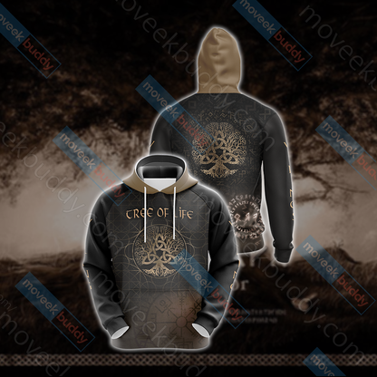Vikings - Tree of life Unisex 3D T-shirt Hoodie