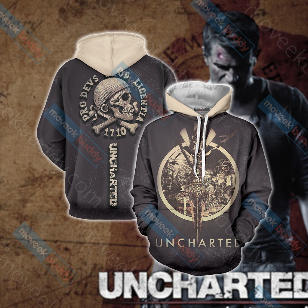 Uncharted Unisex 3D T-shirt Hoodie