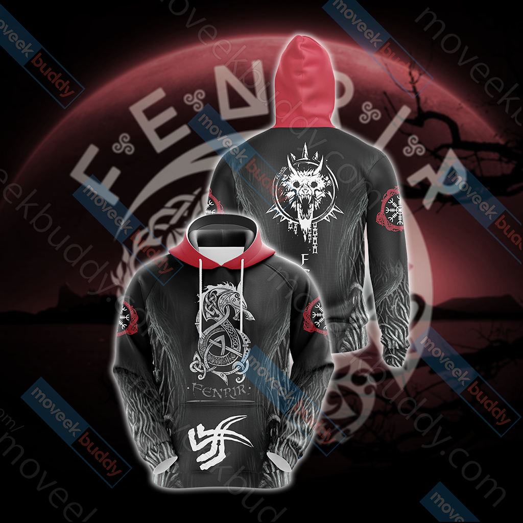 Vikings - Fenrir Unisex 3D T-shirt Hoodie
