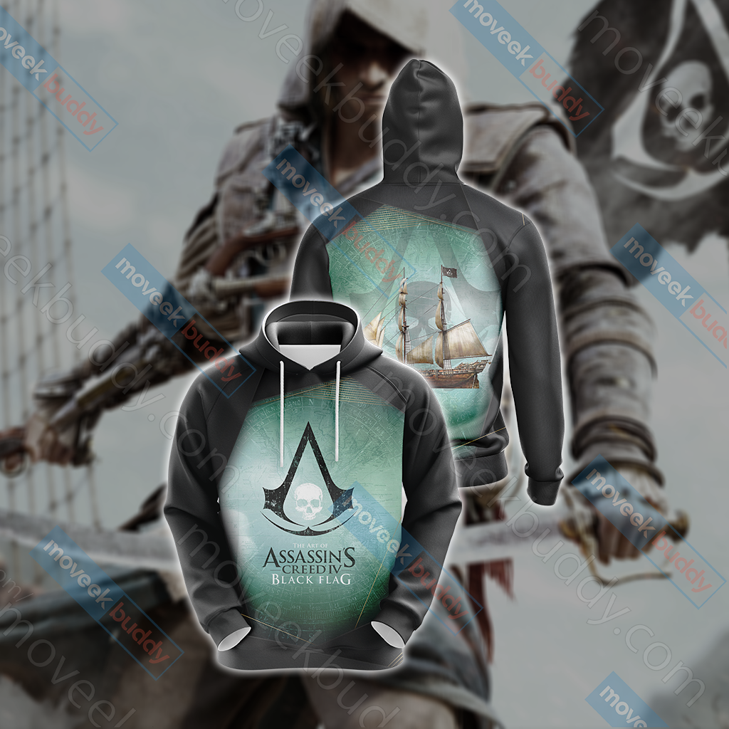 Assassin’s Creed IV Black Flag Video Game Unisex 3D T-shirt Hoodie