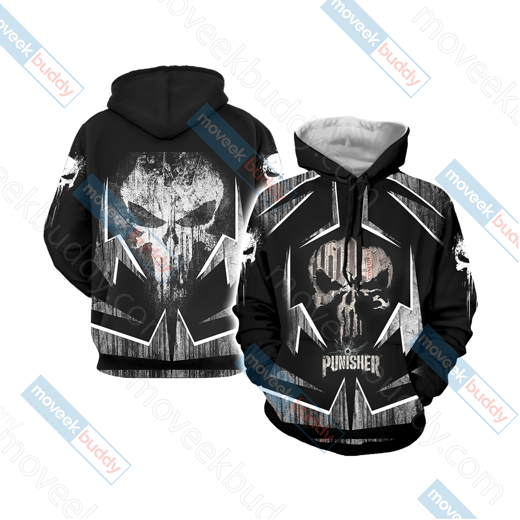 The Punisher New Unisex 3D T-shirt Hoodie