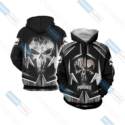 The Punisher New Unisex 3D T-shirt Hoodie