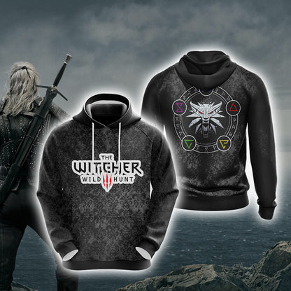 The Witcher Wild Hunt Unisex 3D T-shirt Hoodie