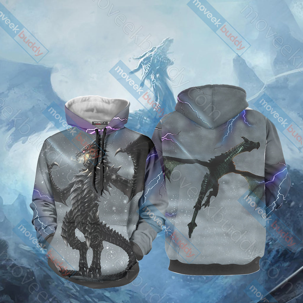 The Elder Scrolls V: Skyrim - Dragon Alduin Unisex 3D T-shirt Hoodie