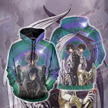 Code Geass Suzaku and Lelouch 3D T-shirt Hoodie