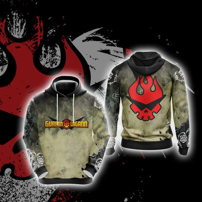 Gurren Lagann New Look Unisex 3D T-shirt Hoodie