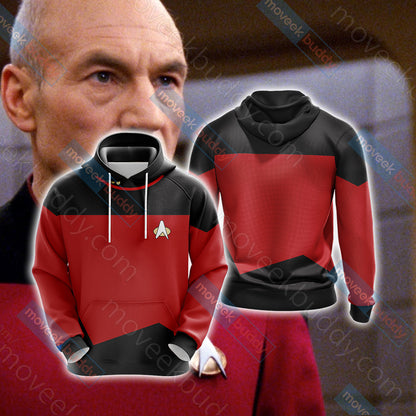 Captain Picard Unisex 3D T-shirt Hoodie