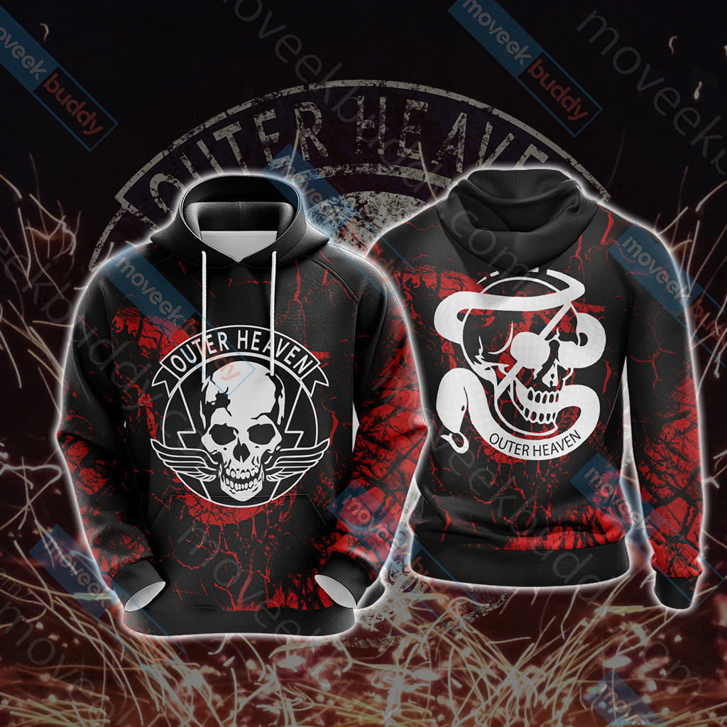 Metal Gear Solid - Outer Heaven Unisex 3D T-shirt Hoodie