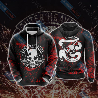 Metal Gear Solid - Outer Heaven Unisex 3D T-shirt Hoodie
