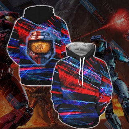 Red vs. Blue Unisex 3D T-shirt Hoodie