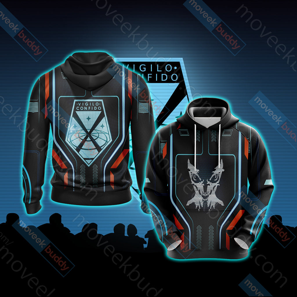X-COM Unisex 3D T-shirt Hoodie