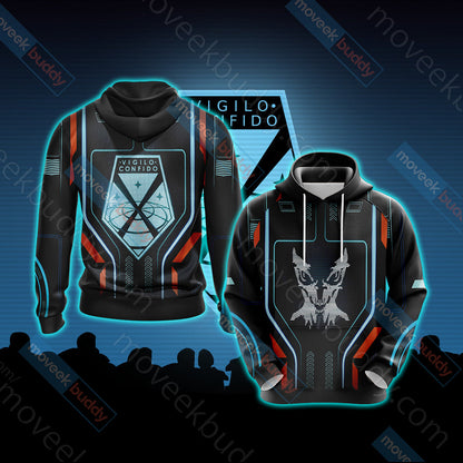 X-COM Unisex 3D T-shirt Hoodie