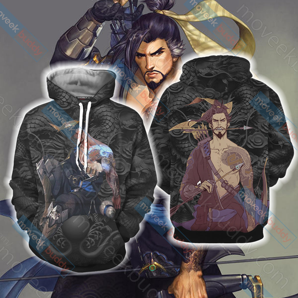 Overwatch - Hanzo Unisex 3D T-shirt Hoodie