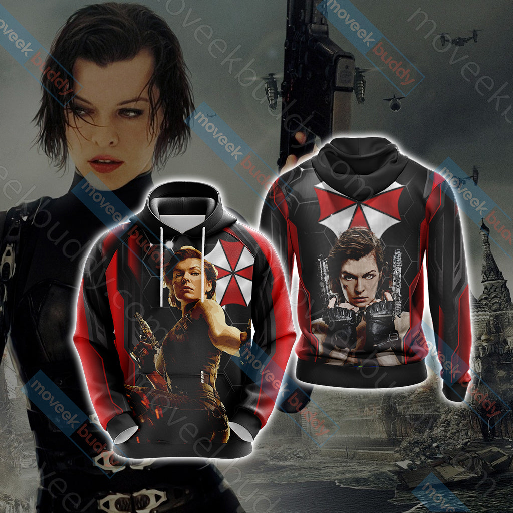 Resident Evil - Alice Unisex 3D T-shirt Hoodie