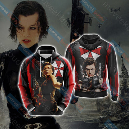 Resident Evil - Alice Unisex 3D T-shirt Hoodie