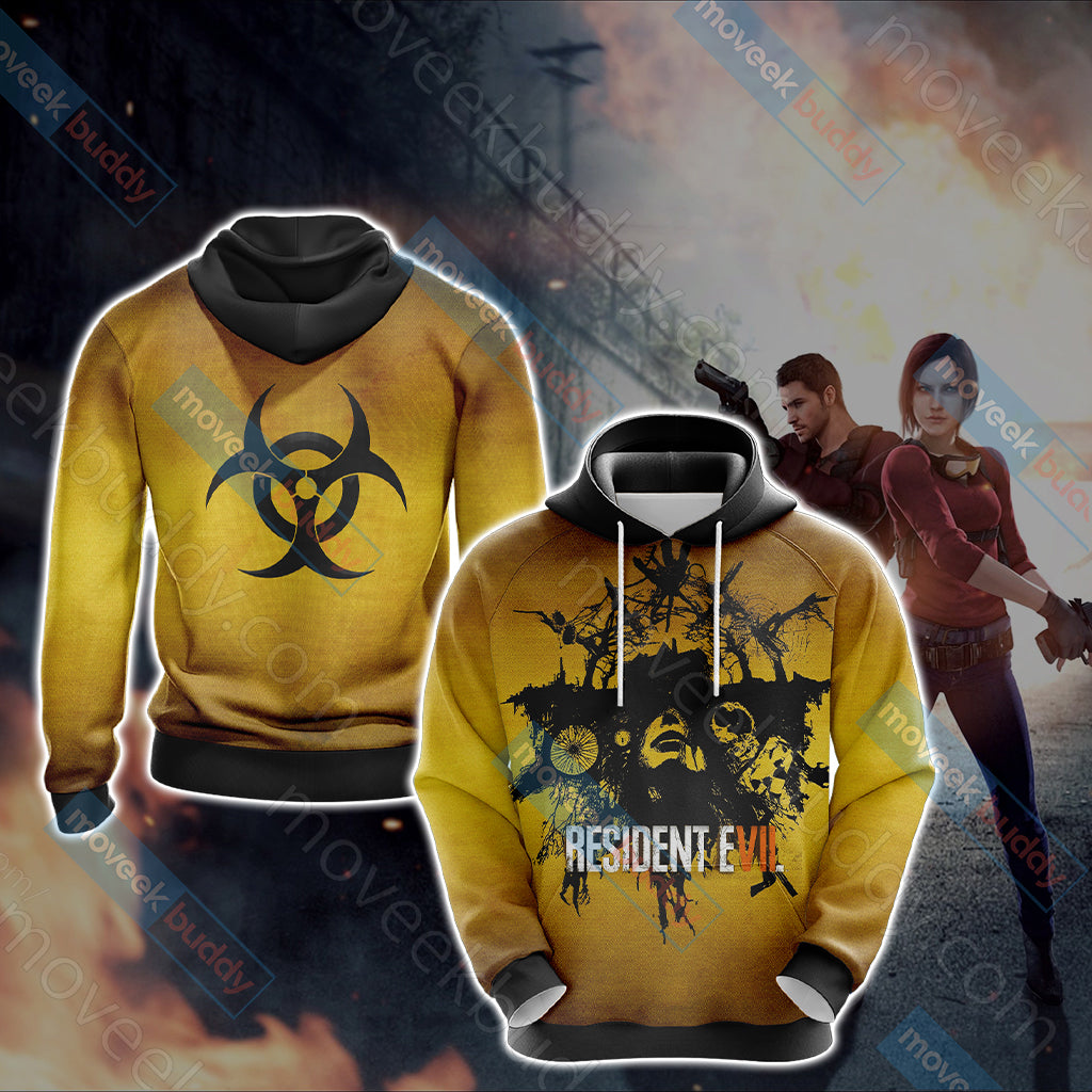 Resident Evil 7 Biohazard Unisex 3D T-shirt Hoodie
