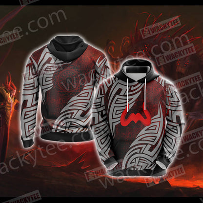 RuneScape - Zamorak symbol Video Game Unisex 3D T-shirt Hoodie