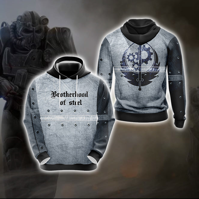Fallout 4 - Brotherhood of steel Unisex 3D T-shirt Hoodie