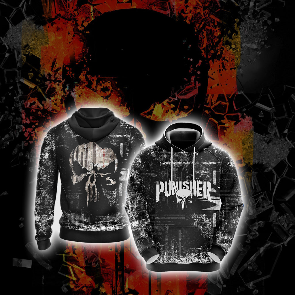 The Punisher New Version Unisex 3D T-shirt Hoodie