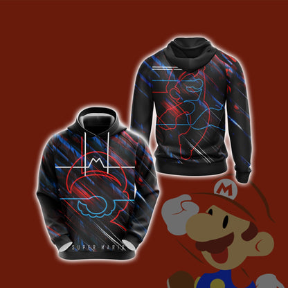 Super Mario Minimalist Unisex 3D T-shirt Hoodie