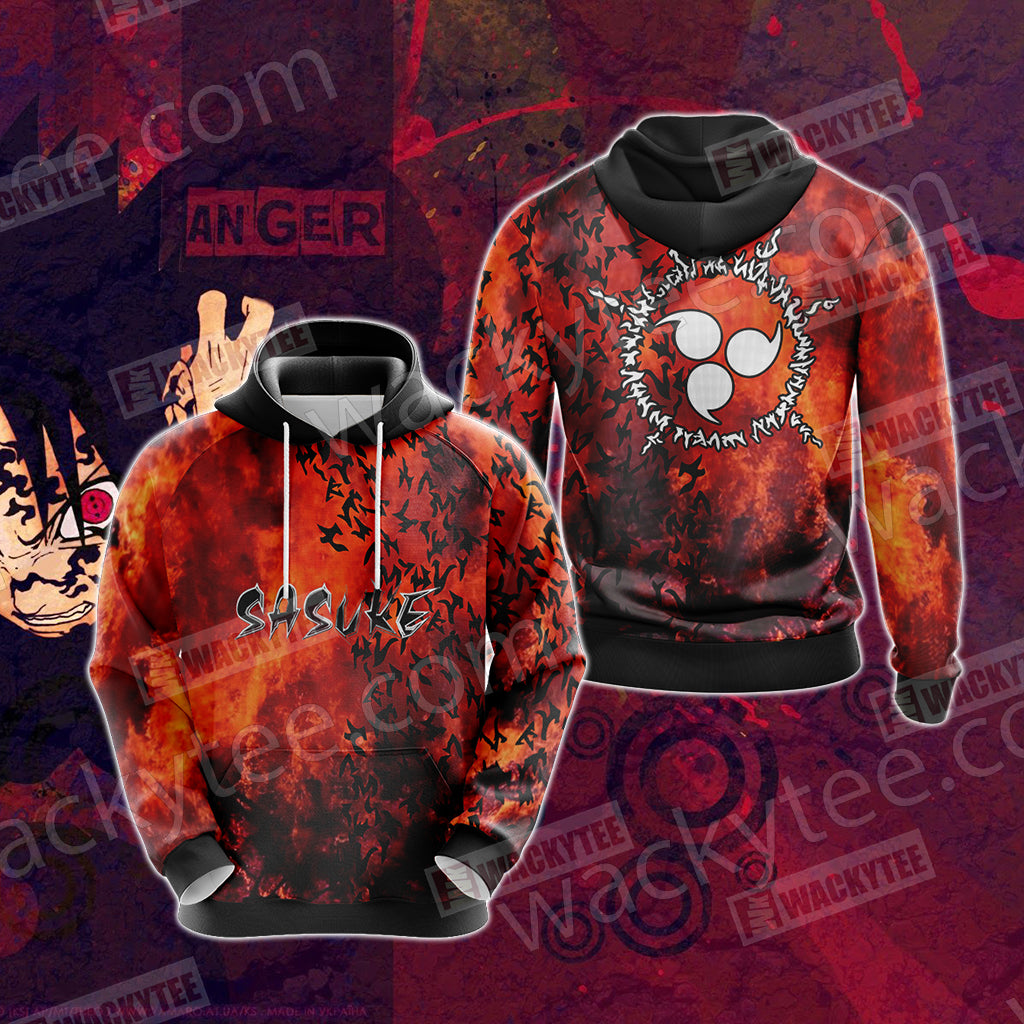 Naruto - Sasuke Cursed Seal Unisex 3D T-shirt Hoodie