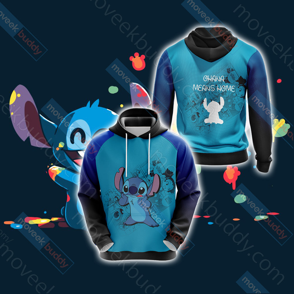 Ohana Means Family Stitch Unisex 3D T-shirt Hoodie