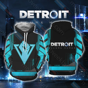 Detroit: Become Human Unisex 3D T-shirt Hoodie S 