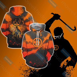 Half-Life.free man Unisex 3D T-shirt Hoodie S 