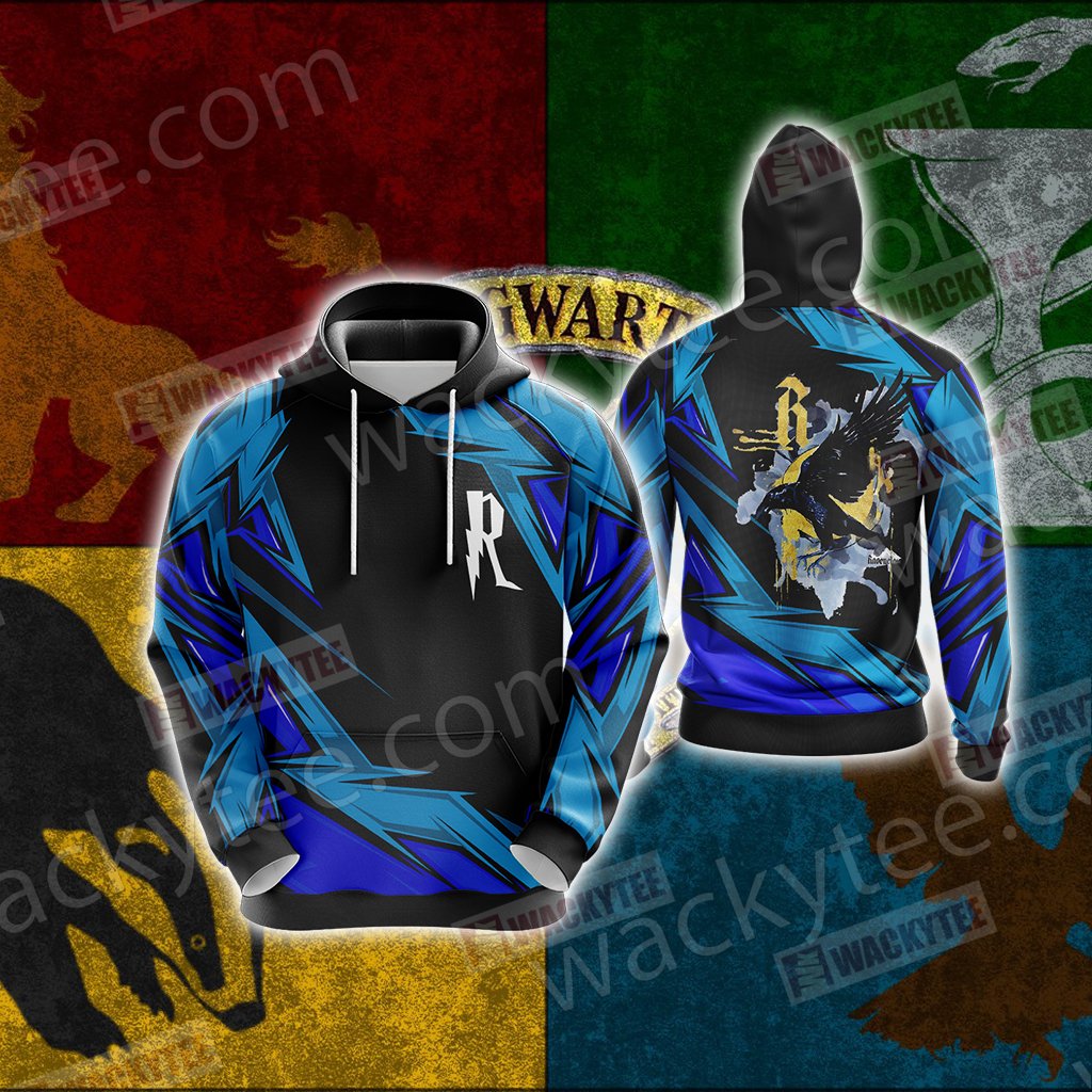 Harry Potter - Ravenclaw House Wacky Style Unisex 3D T-shirt Hoodie