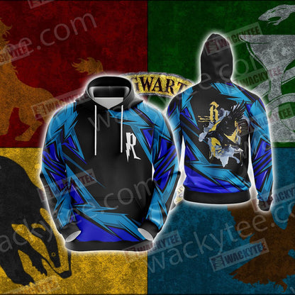 Harry Potter - Ravenclaw House Wacky Style Unisex 3D T-shirt Hoodie