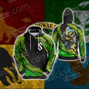 Harry Potter - Slytherin House Wacky Style Unisex 3D Hoodie