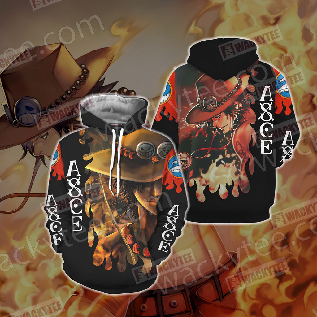 One Piece - Ace New Look Unisex 3D T-shirt Hoodie