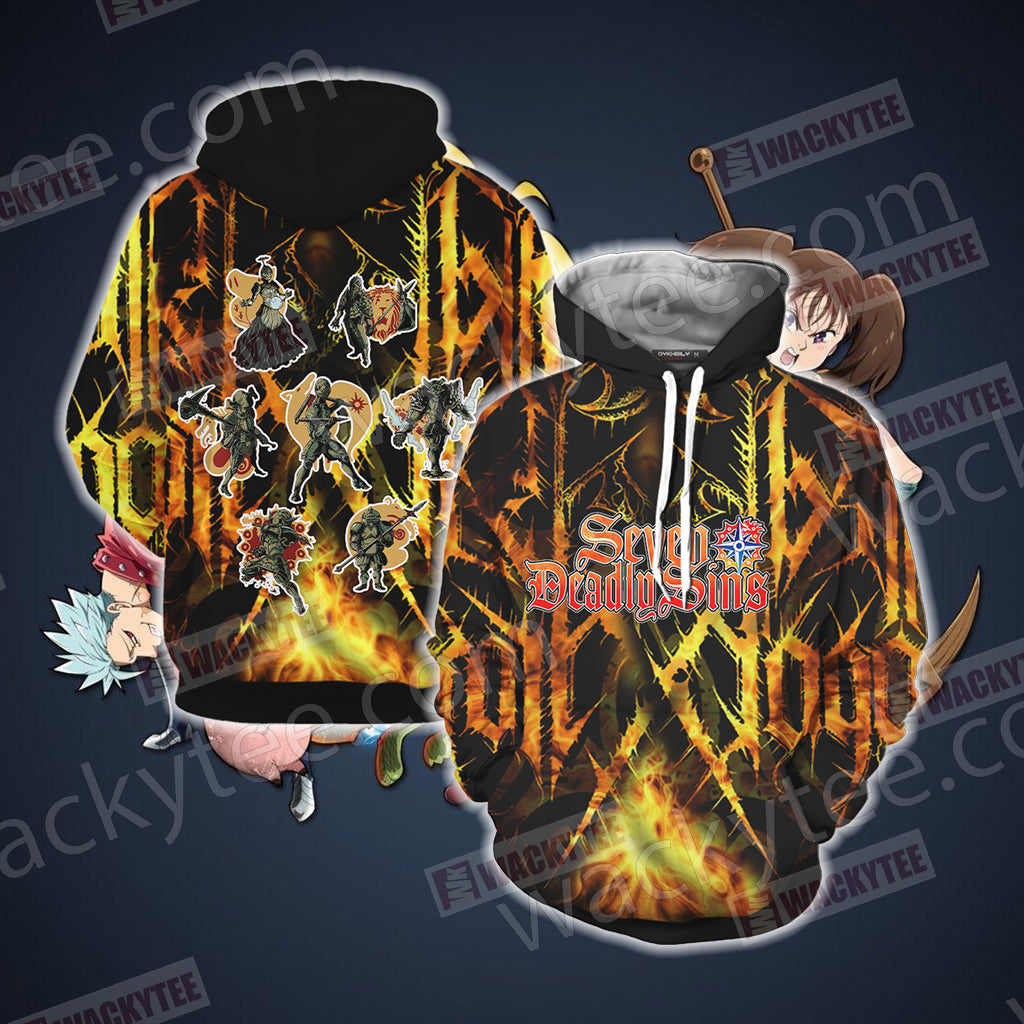The Seven Deadly Sins New Version Unisex 3D T-shirt Hoodie