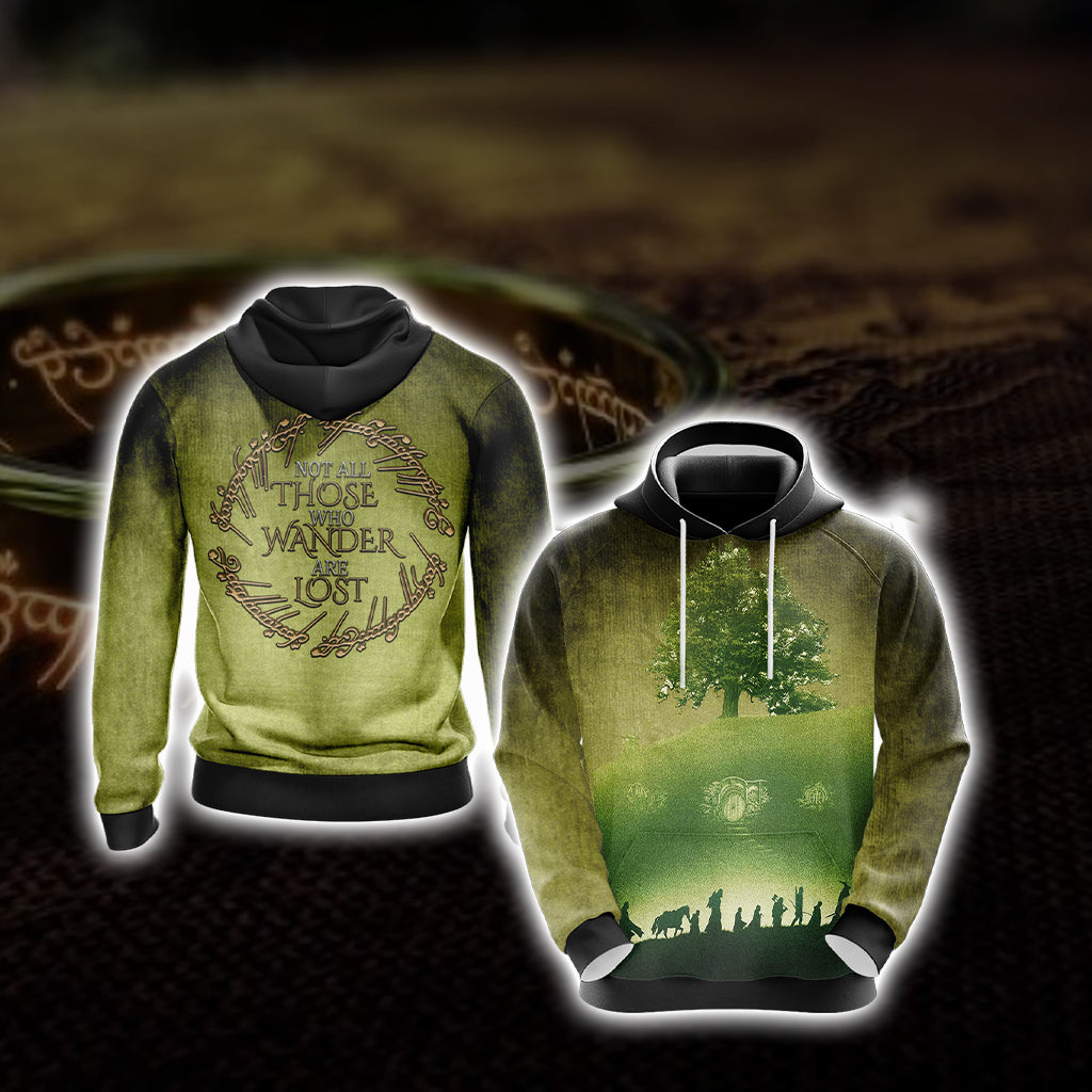 Lord Of The Ring - Not all those who wander are lost Unisex 3D T-shirt Hoodie