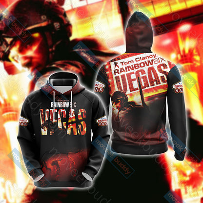 Tom Clancy's Rainbow Six: Vegas Unisex 3D T-shirt Hoodie