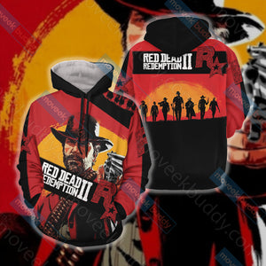 Red Dead Redemption 2 Unisex 3D T-shirt Hoodie S 