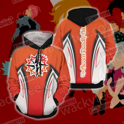 The Seven Deadly Sins Symbol Unisex 3D T-shirt Hoodie
